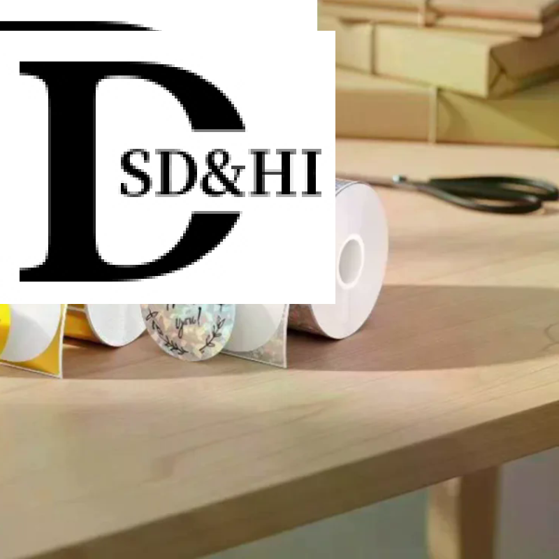 Round Sticker Thermal Labels Colored - 1 Roll Laser-color Silver/Matte Silver Labels
