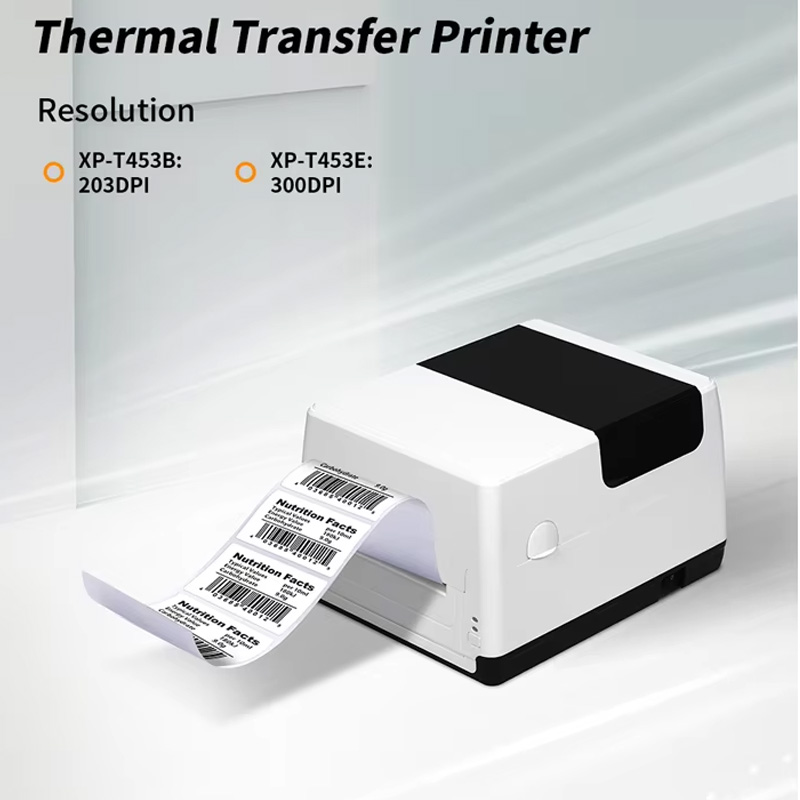 Barcode Printer Direct Thermal 110Mm - XP-T453B T453E Thermal Transfer Direct Thermal