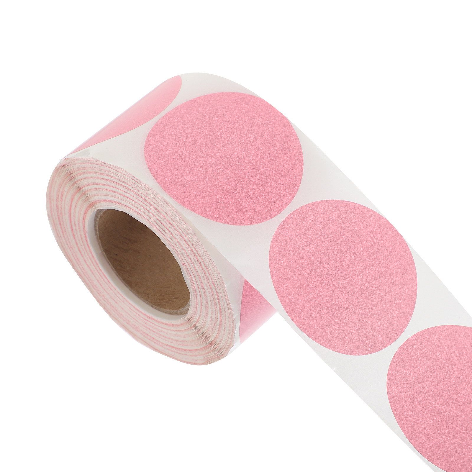 Round Sticker Thermal Labels Colored - 1 Roll Thermal Round Blank Self