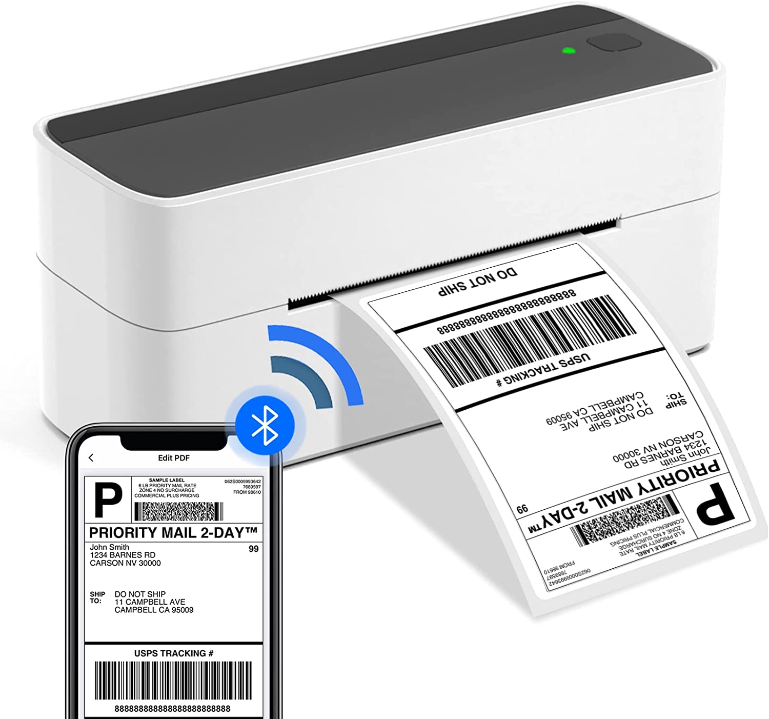 Thermal Label Printer 4X6 Shipping - Phomemo 241bt 4x6 Shipping Package Label