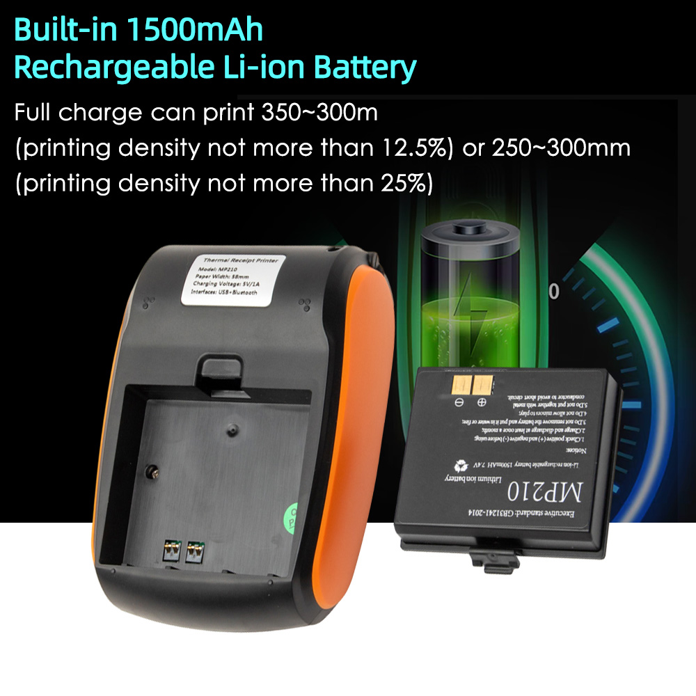 Portable Receipt Printer 58mm  - Bluetooth Portable Thermal Receipt Printer 58Mm recension och pris
