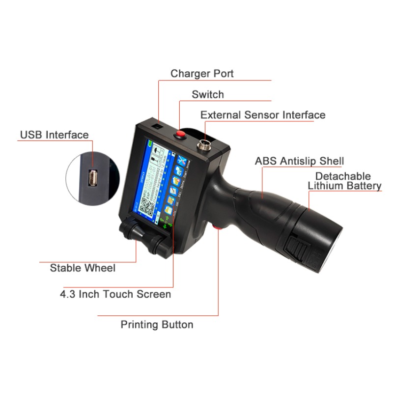 New Upgrade Expiry Date Code M - Handheld Inkjet Date Code Printer Gun recension och pris