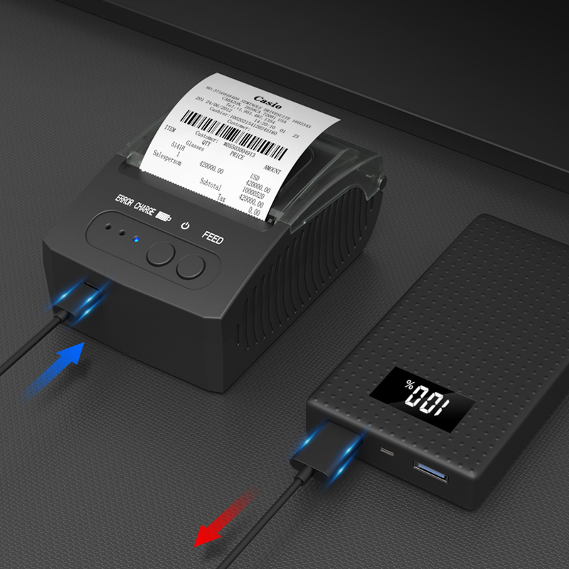 Portable 58mm Bluetooth Therma - Bluetooth Portable Thermal Receipt Printer 58Mm recension och pris