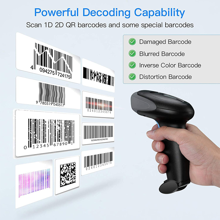 Yokoscan Factory Brand Laser 1 - Wireless Barcode Scanner 2D Qr Laser recension och pris