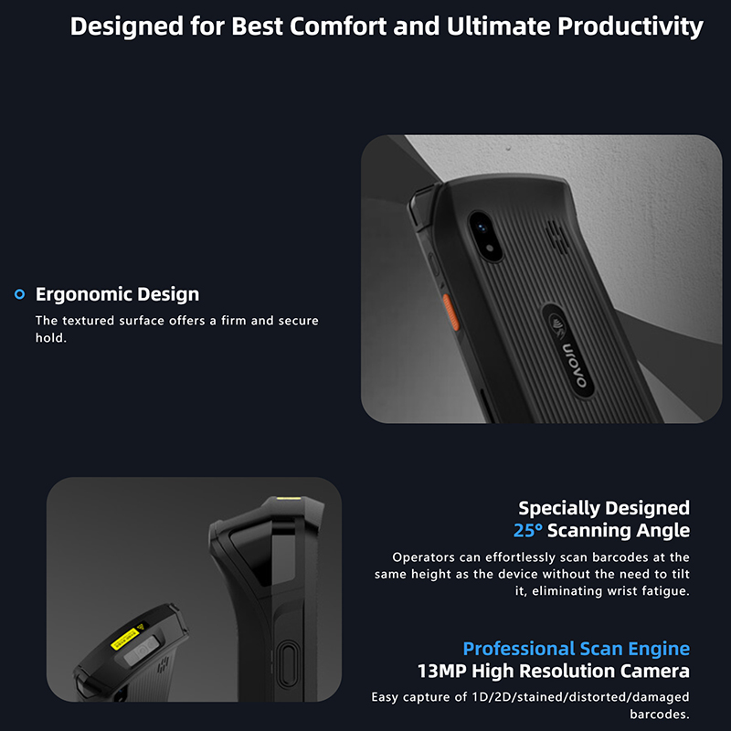 UROVO CT58 NFC Data Collector  - Handheld Pda Scanner Android Barcode recension och pris