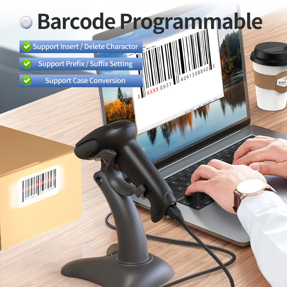 GTCODESTAR Handheld Wireless B - Wireless Barcode Scanner 2D Qr Laser recension och pris