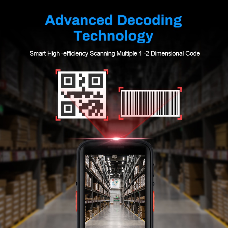 Android 9.0 4G NFC Rugged Wire - Handheld Pda Scanner Android Barcode recension och pris