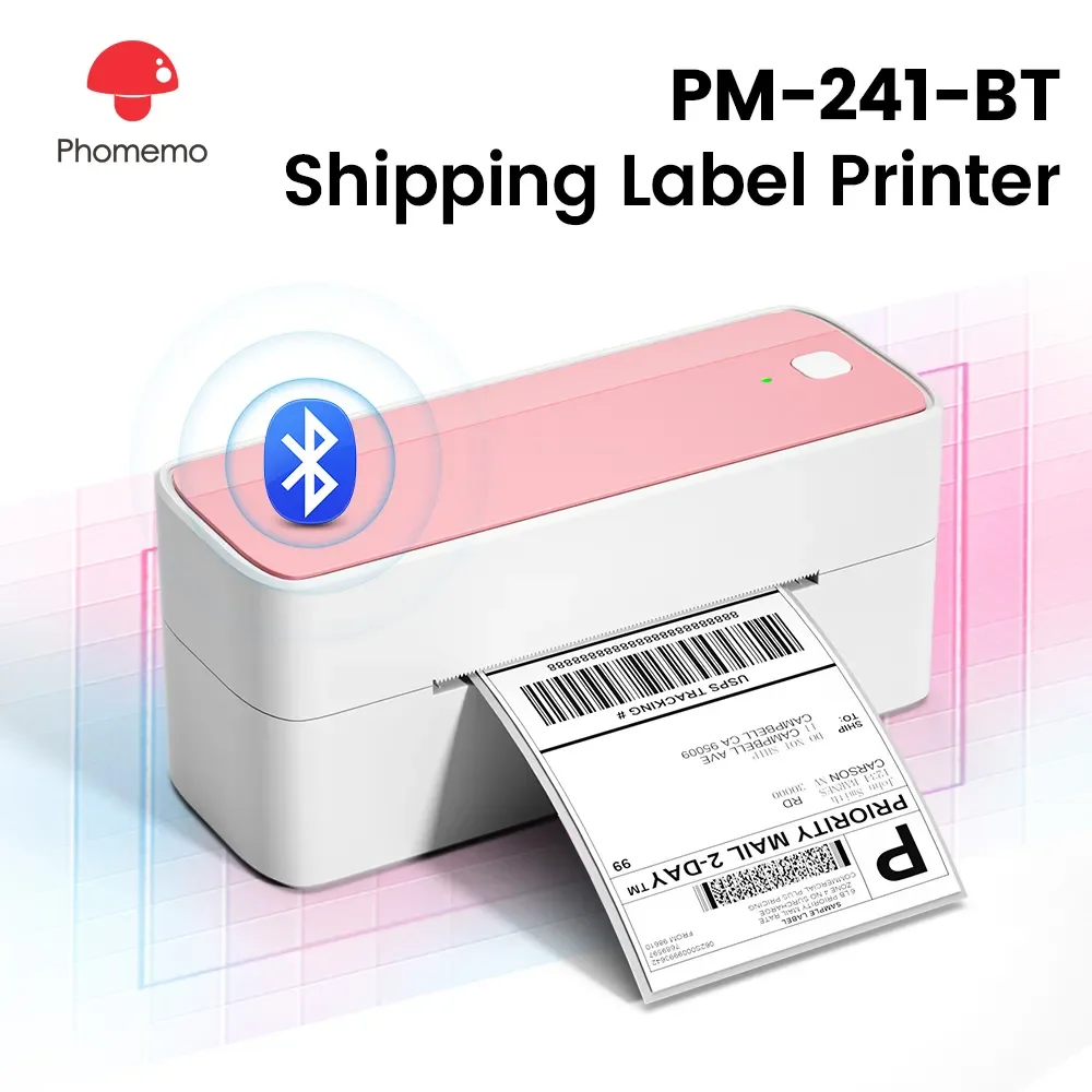 Phomemo 241 Bluetooth Thermal  - Thermal Label Printer 4X6 Shipping recension och pris