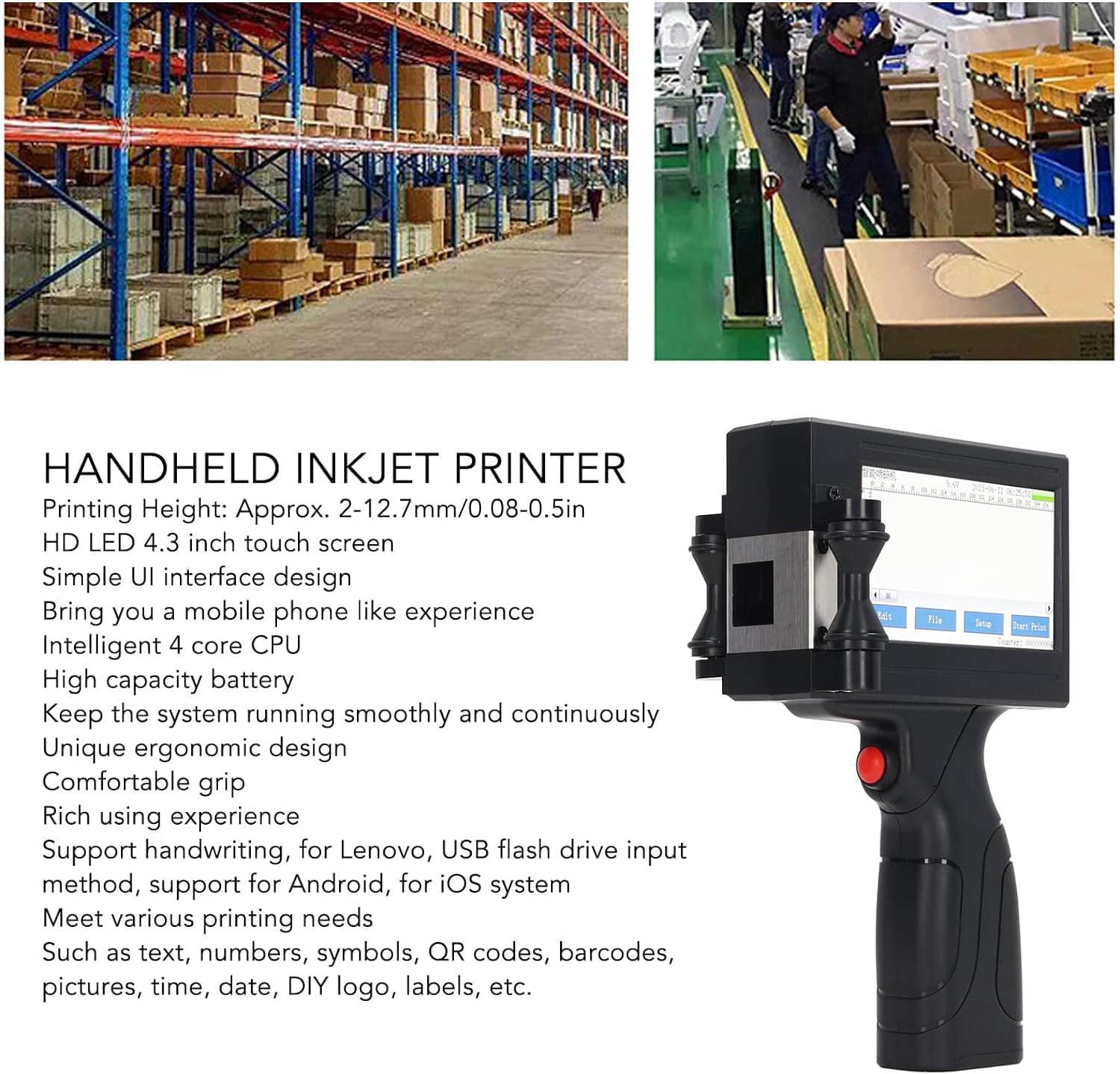 Handheld Inkjet Printer Gun, Q - Handheld Inkjet Date Code Printer Gun recension och pris
