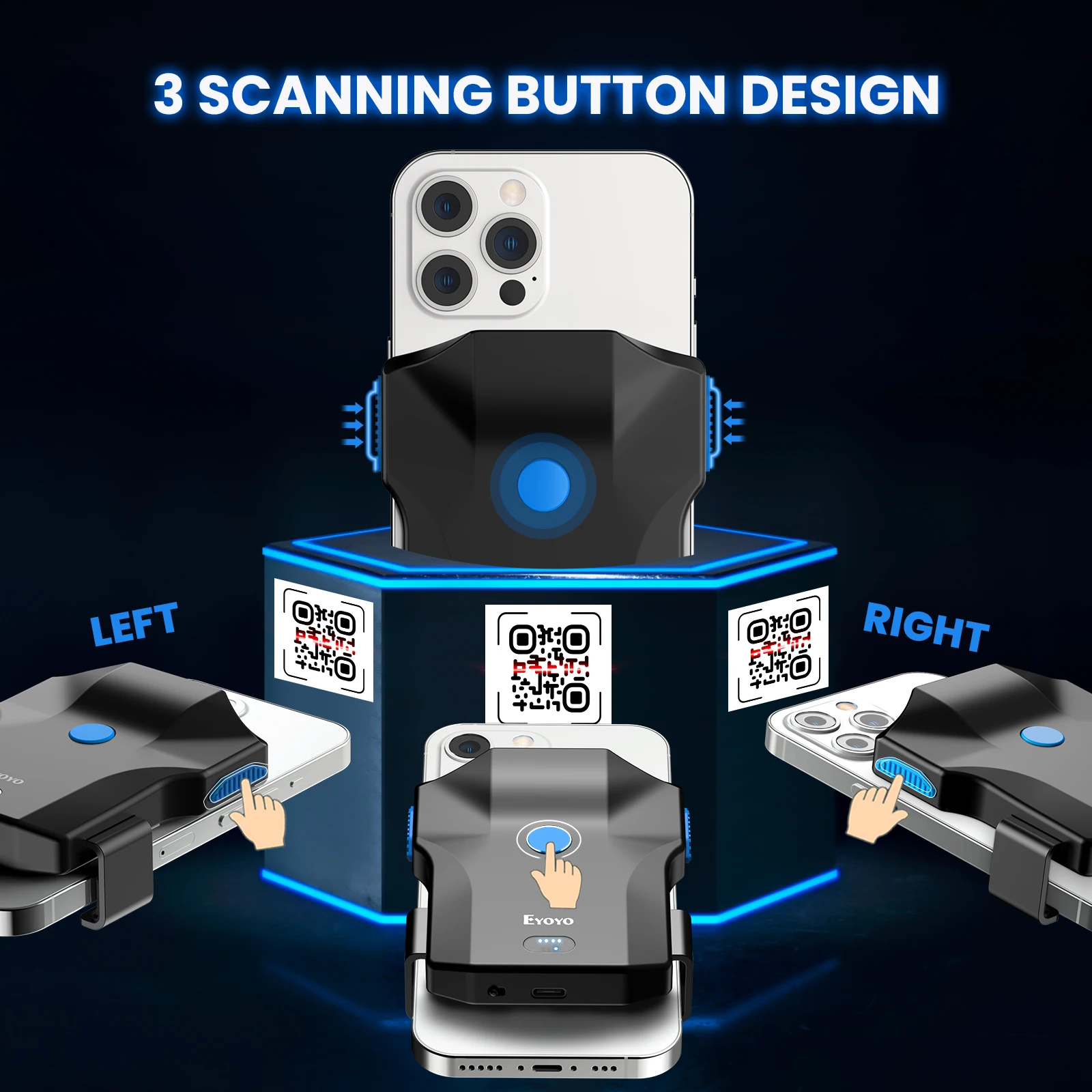 Eyoyo Portable Bluetooth Barco - Wireless Barcode Scanner 2D Qr Laser recension och pris