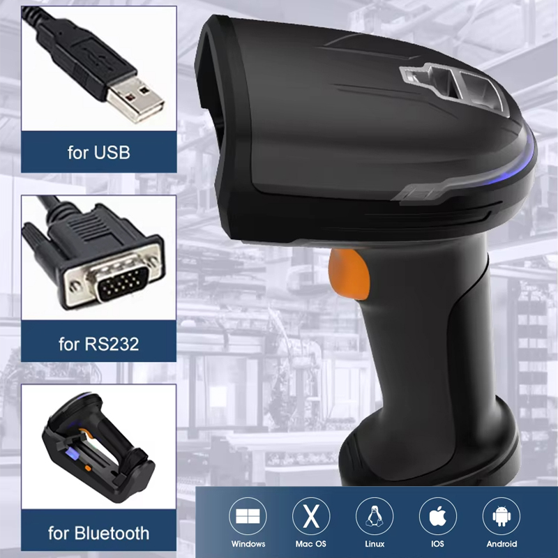 Laser High Speed Portable 2d B - Wireless Barcode Scanner 2D Qr Laser recension och pris