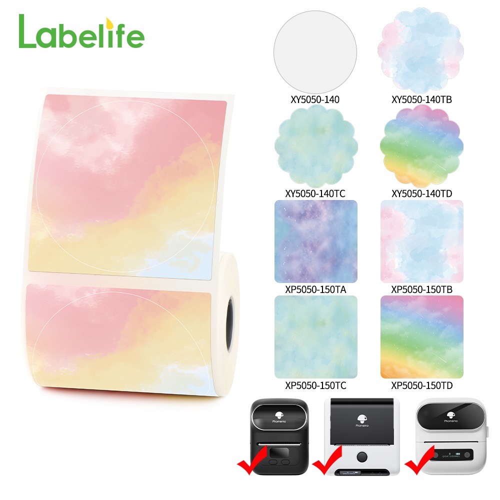 M110 M200 M221 2' Color Circle - Round Sticker Thermal Labels Colored recension och pris