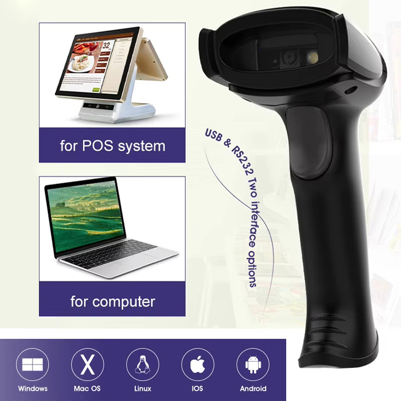 1D 2D QR Wireless Barcode Scan - Wireless Barcode Scanner 2D Qr Laser recension och pris