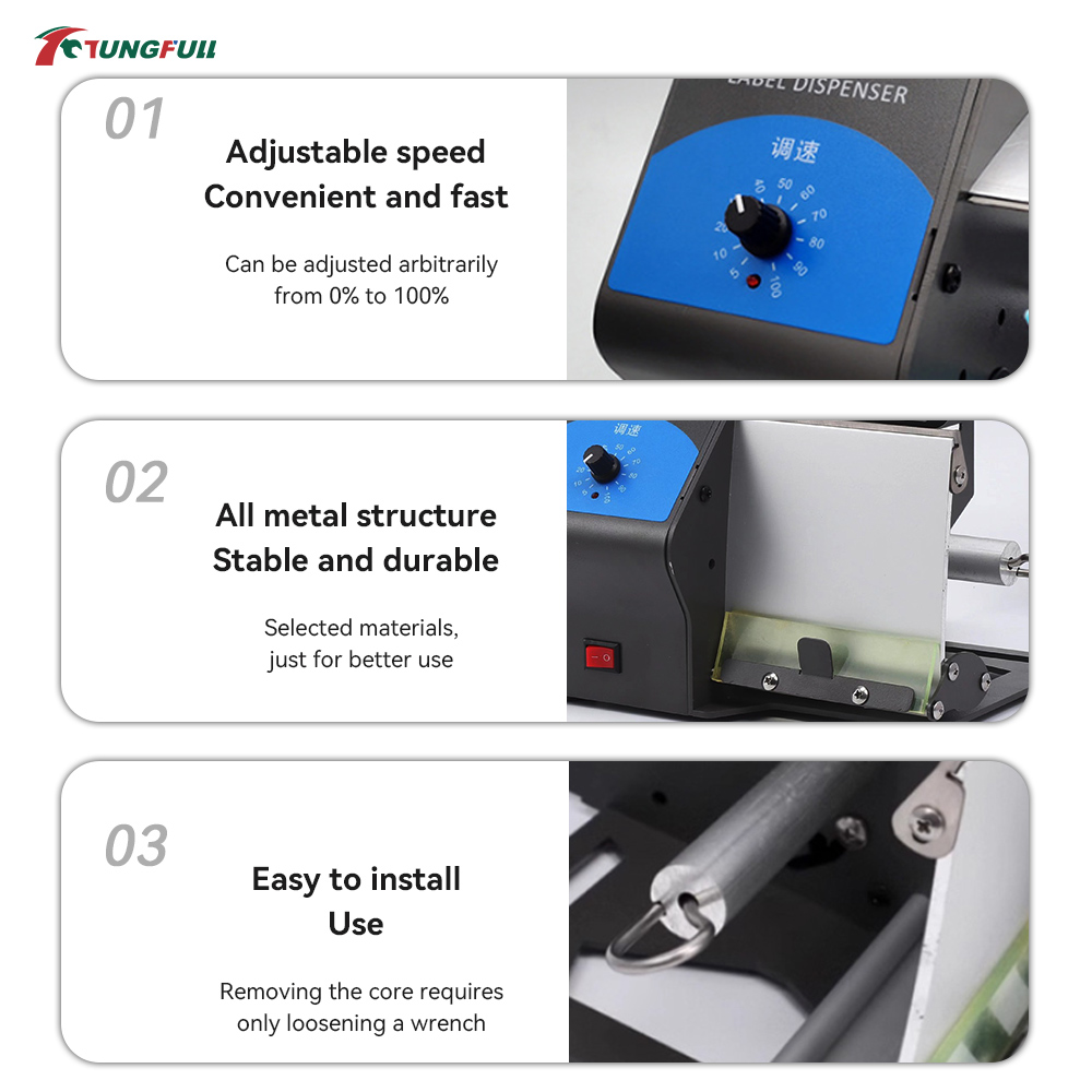 TUNGFULL Automatic Label Dispe - Label Dispenser Electric Peel Machine recension och pris