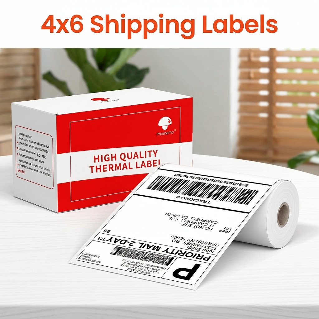 White 4x6 Thermal Shipping Sti - Thermal Label Printer 4X6 Shipping recension och pris