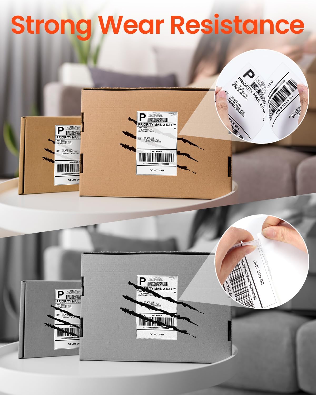 White 4x6 Thermal Shipping Sti - Thermal Label Printer 4X6 Shipping recension och pris