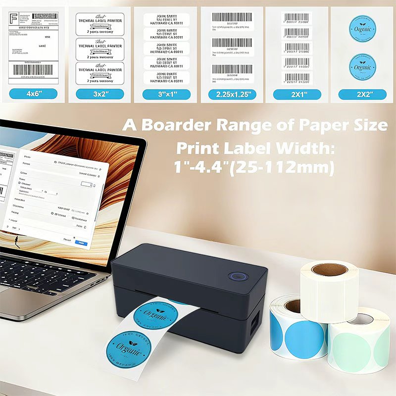 Wireless Bluetooth Thermal Des - Thermal Label Printer 4X6 Shipping recension och pris