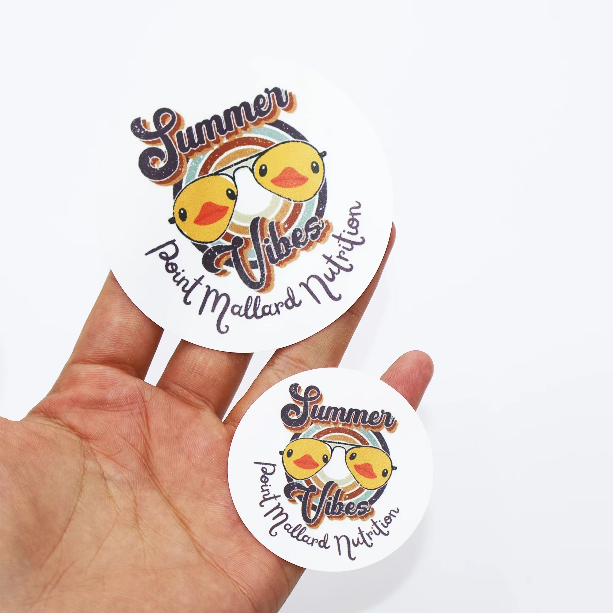 Custom Rainbow Thermal Label S - Round Sticker Thermal Labels Colored recension och pris