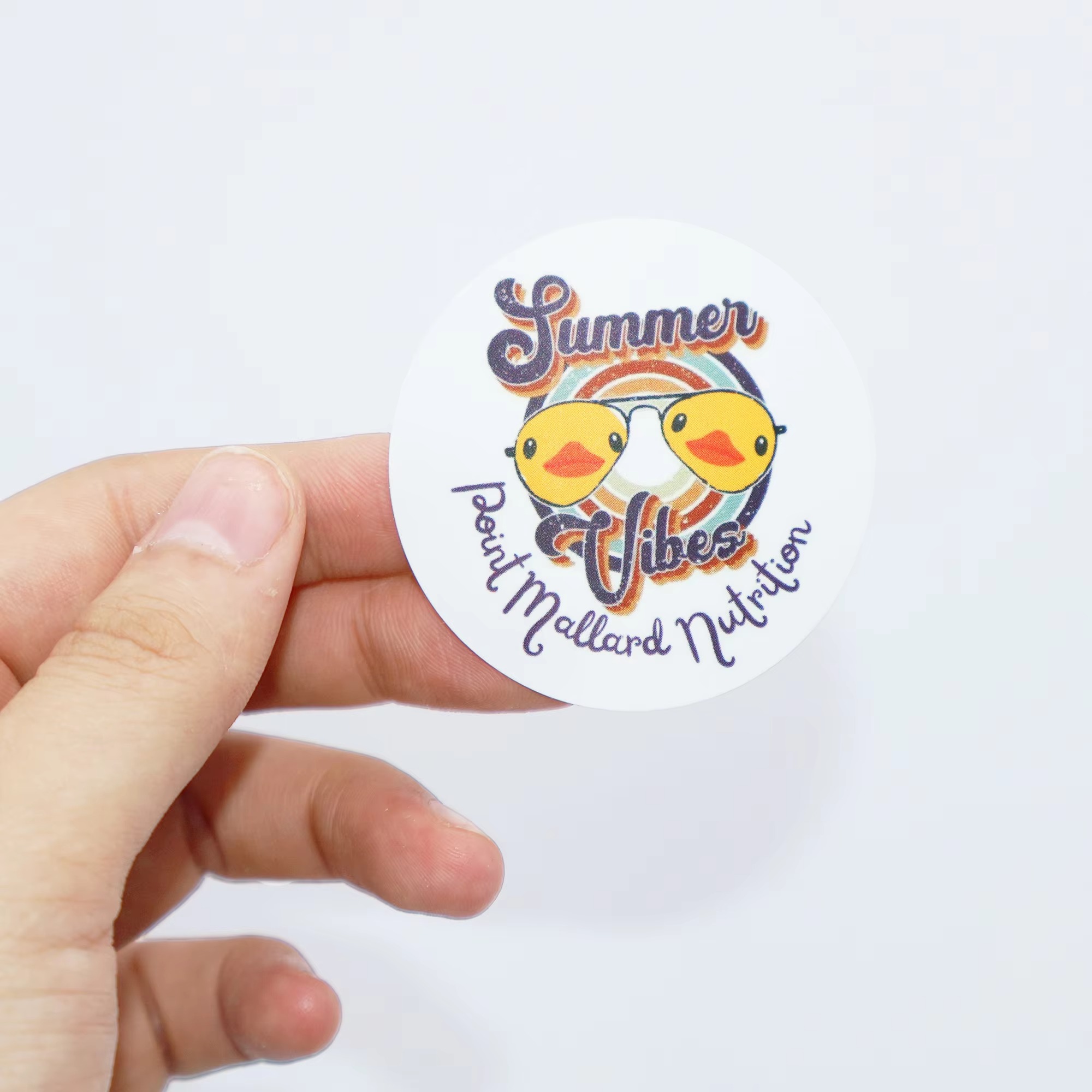 Custom Rainbow Thermal Label S - Round Sticker Thermal Labels Colored recension och pris