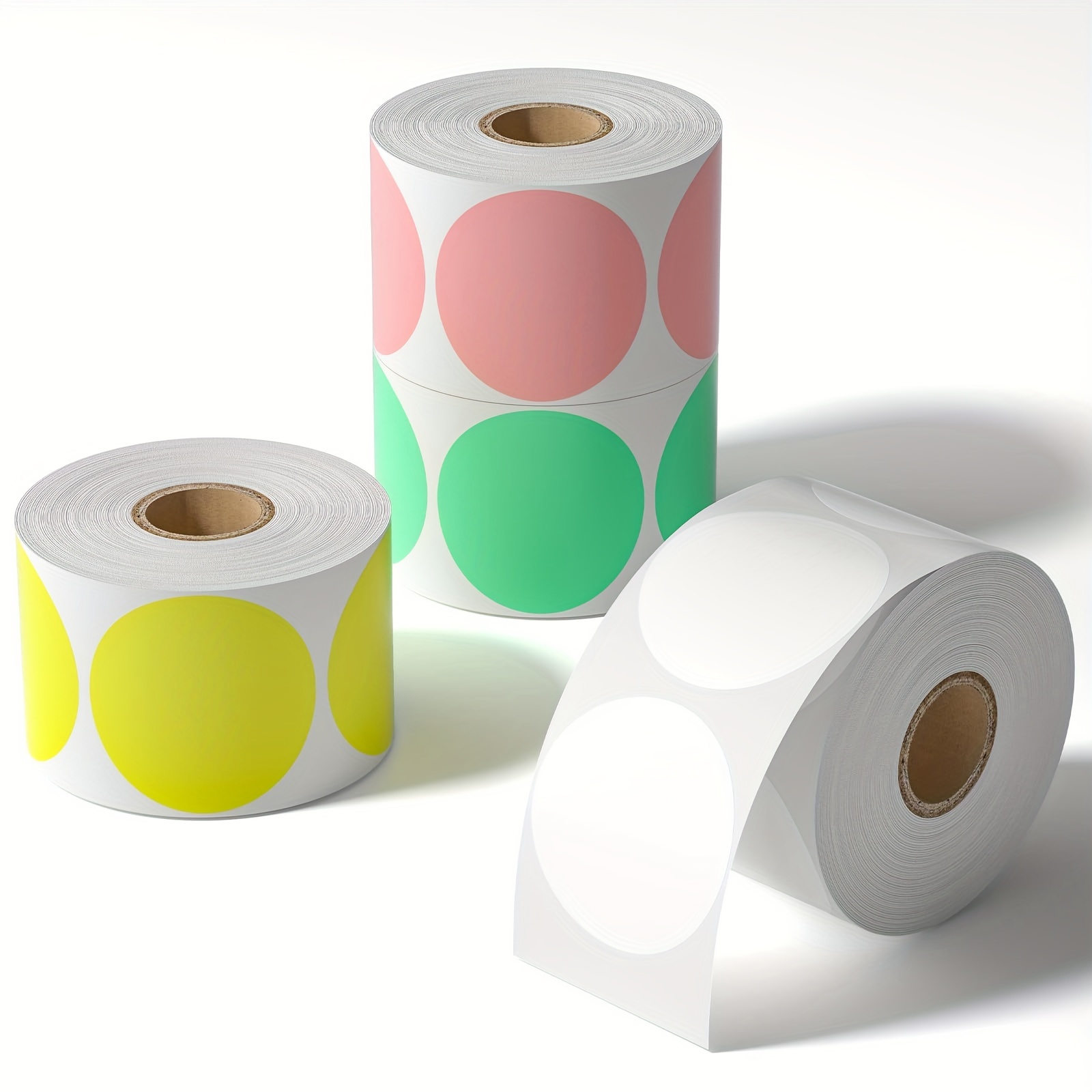 2 Inch Color Coding Thermal La - Round Sticker Thermal Labels Colored recension och pris