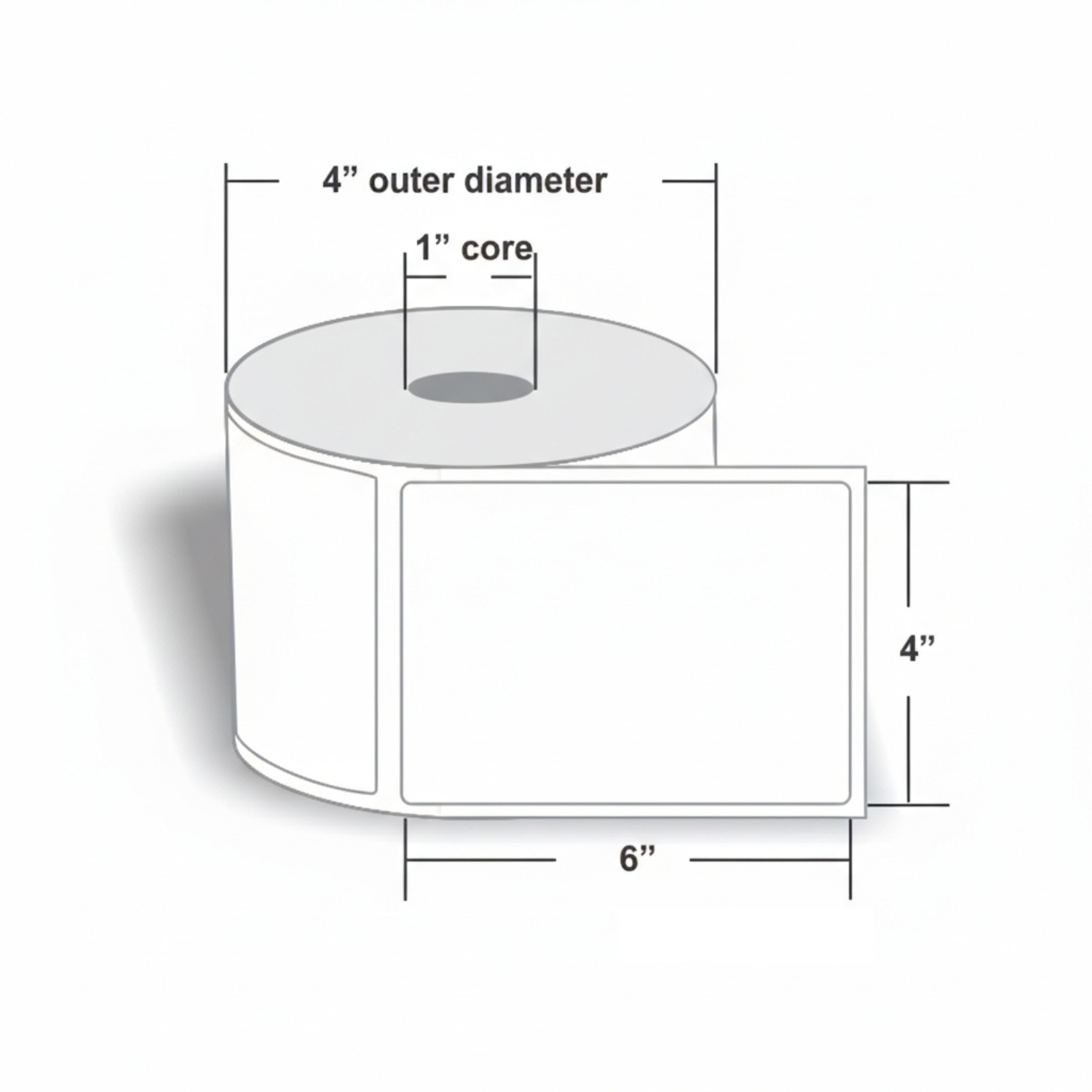 4x6 Inch Direct Thermal Shippi - Thermal Shipping Label Roll 4X6 500 recension och pris