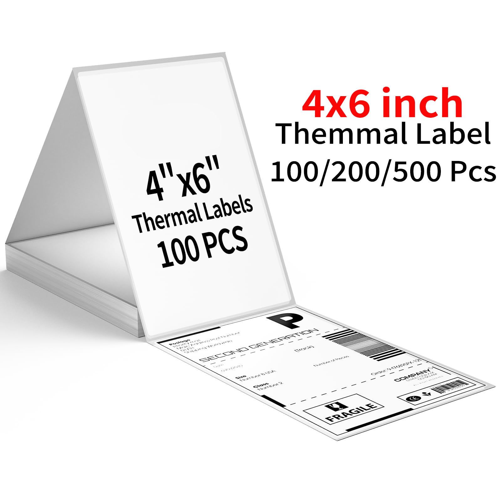 4x6 Inch Thermal Label Paper 1 - Thermal Shipping Label Roll 4X6 500 recension och pris
