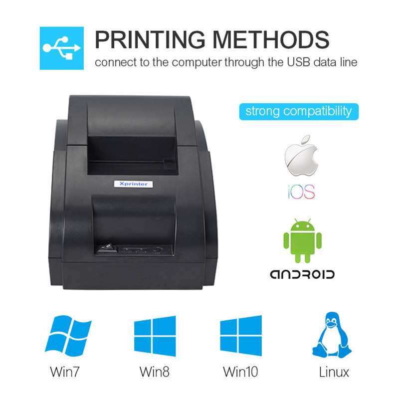 XP-58IIH portable mini 58mm th - Bluetooth Portable Thermal Receipt Printer 58Mm recension och pris