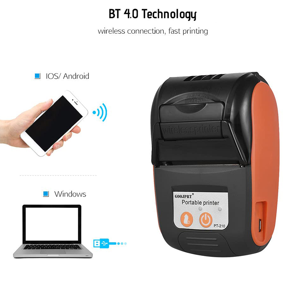 Mini Portable Thermal Receipt  - Bluetooth Portable Thermal Receipt Printer 58Mm recension och pris