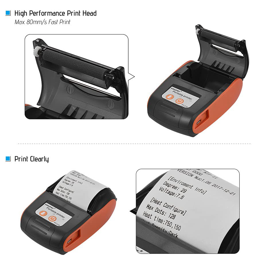 Mini Portable Thermal Receipt  - Bluetooth Portable Thermal Receipt Printer 58Mm recension och pris