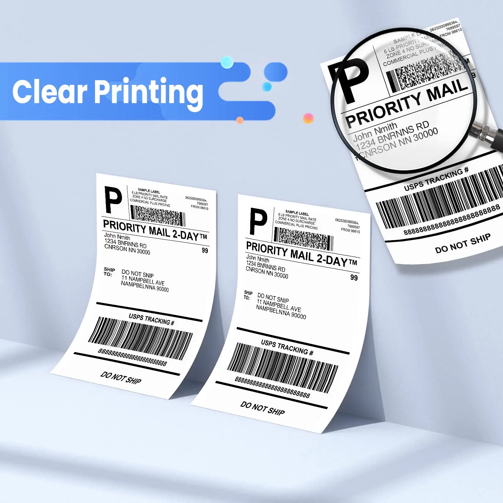 Direct Fanfold Thermal Labels  - Thermal Label Printer 4X6 Shipping recension och pris